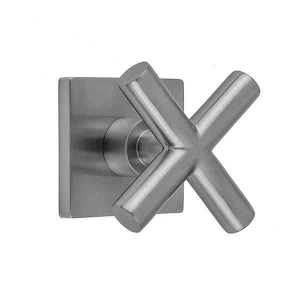 Jaclo - Contempo Slim Cross with Square Escutcheon Trim for Exacto Volume Controls and Diverters (J-VC34 / J-VC12 / J-20682 / J-20686 / J-20688 / J-20687 / J-20689)