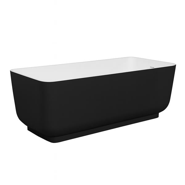 Lacava - Navi Free-Standing Soaking Bathtub Made Of White Solid Surface