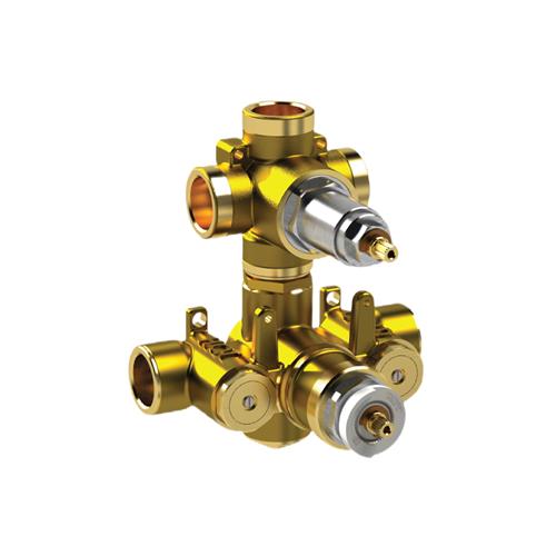 Flusso - 3/4 Inch Thermostatic Valve - 3 Outputs