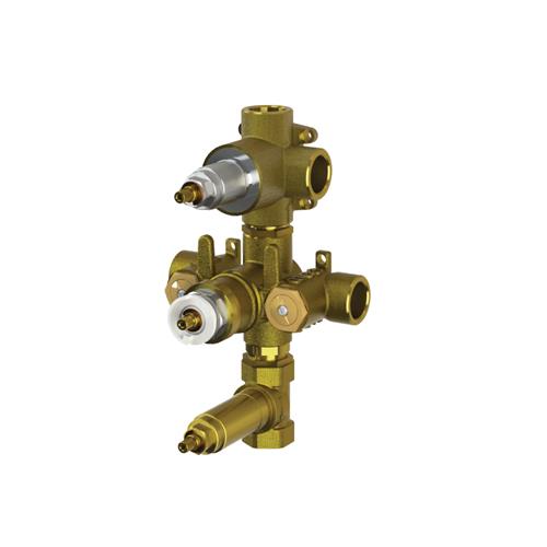 Flusso - 3/4 Inch Thermostatic Valve - 3 Outputs