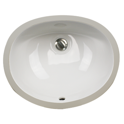 Nantucket Sinks - 15 Inch X 12 Inch Undermount Ceramic Sink In White