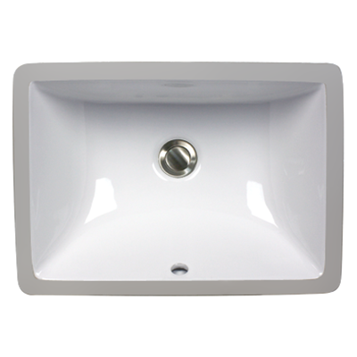 Nantucket Sinks - 16 Inch X 11 Inch Undermount Ceramic Sink In White