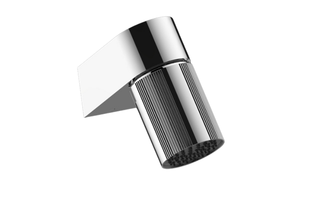 Graff - Riva Wall-Mount Contemporary Fluted Knurl Showerhead