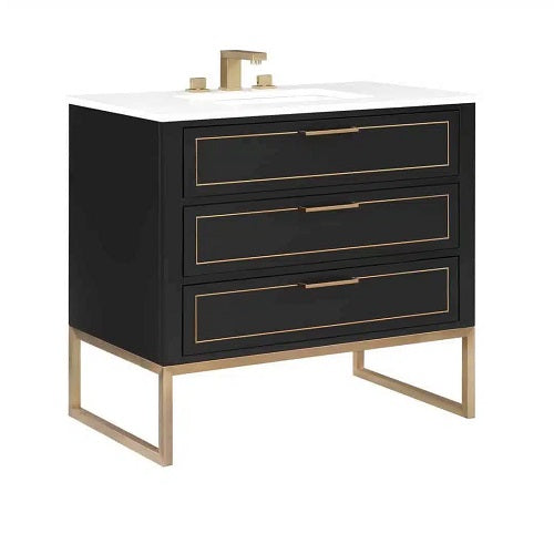 Bemma - Markham 36 Inch Bathroom Vanity with Top and Sink