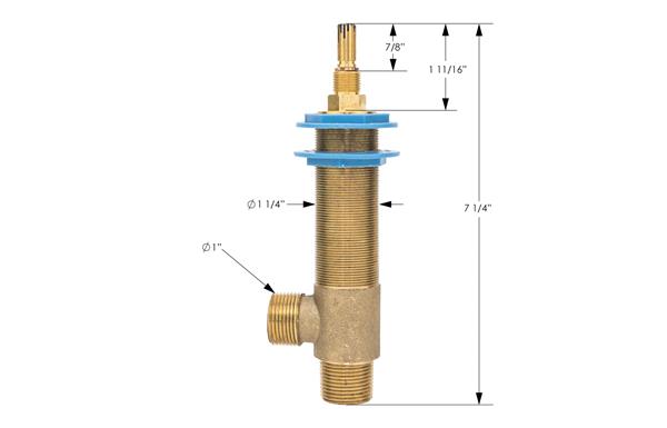 Phylrich - 3/4 Inch Complete Valve - Cold