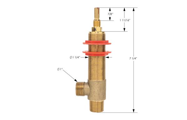 Phylrich - 3/4 Inch Complete Valve - Hot