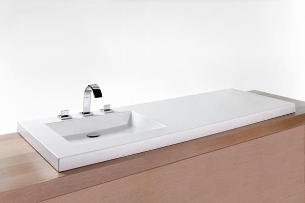 Wetstyle - Cube 60 X 22 X 2 Left Side Semi Recess Washbasin