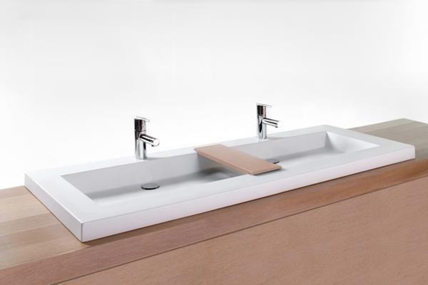 Wetstyle - Cube 60 X 22 X 2 Trough Style Semi Recess Washbasin