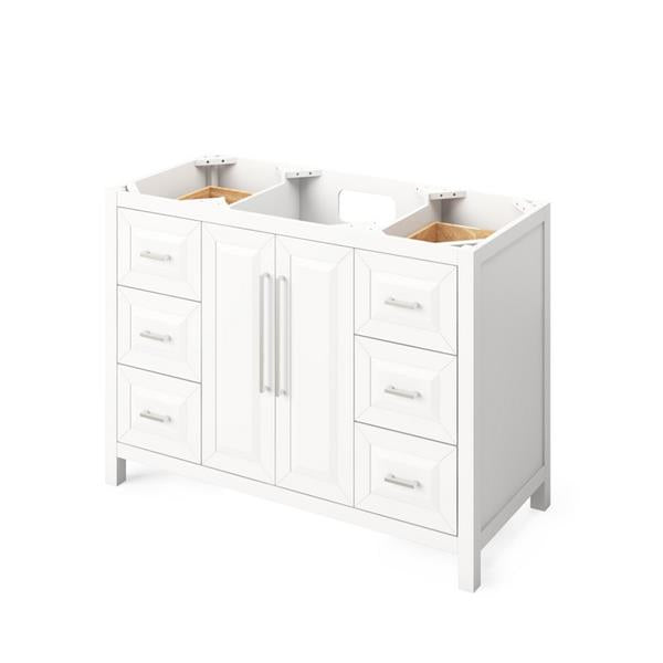 Jeffrey Alexander - 48 Inch Cade Single Sink Free Standing Vanity Cabinet - Less Vanity Top