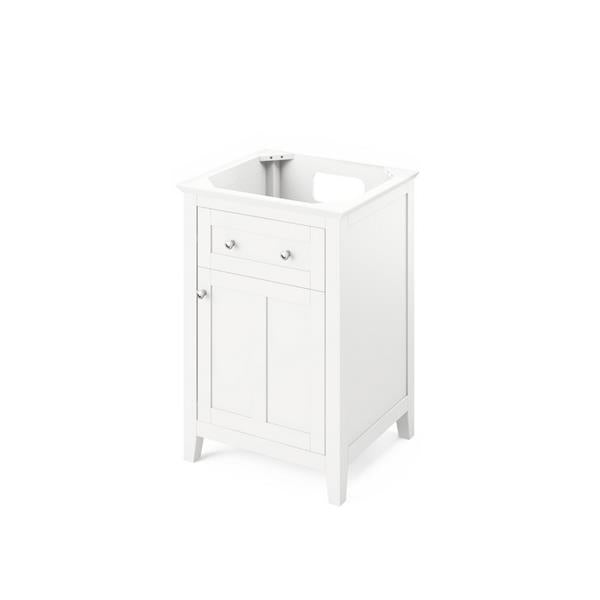 Jeffrey Alexander - 24 Inch Chatham Single Sink Free Standing Vanity Cabinet - Less Vanity Top