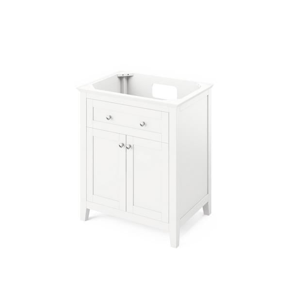 Jeffrey Alexander - 30 Inch Chatham Single Sink Free Standing Vanity Cabinet - Less Vanity Top