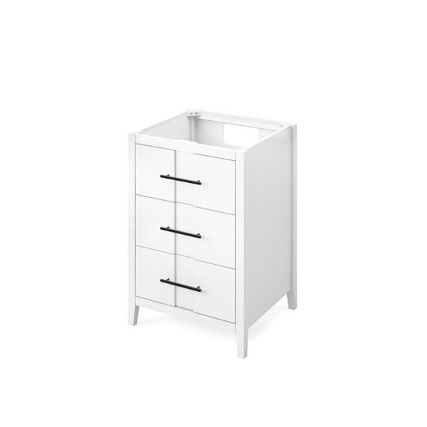 Jeffrey Alexander - 24 Inch Katara Single Sink Free Standing Vanity Cabinet - Less Vanity Top