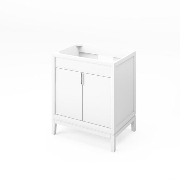 Jeffrey Alexander - 30 Inch Theodora Single Sink Free Standing Vanity Cabinet - Less Vanity Top