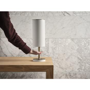 Vola - RS11/2 Hands-free sanitizer and soap dispenser, table-mounted, white cylinder