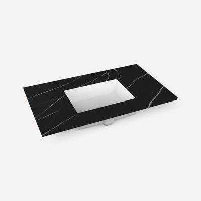 Robern - Berg/Ches/Mack/Send 36 Inch Quartz Vanity Top with Integrated Sink