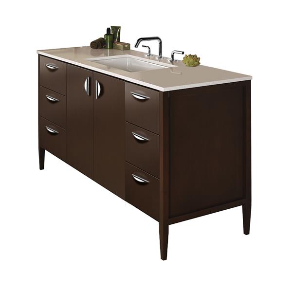 Lacava - Lunarossa Free-Standing Under-Counter Vanity With Three Drawers On Both Sides And Two Doors On The Center(Pulls Included)