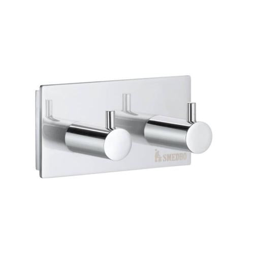 Smedbo - Pool Double Towel Hook In Polished Chrome