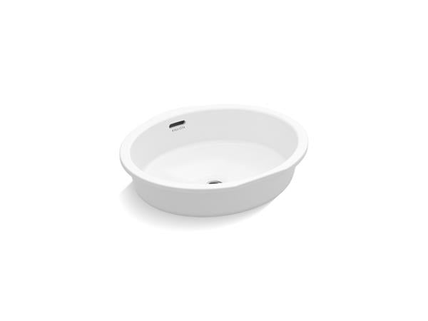 Kallista - Perfect Under-Mount Sink W/ Overflow, Centric Oval, Glazed