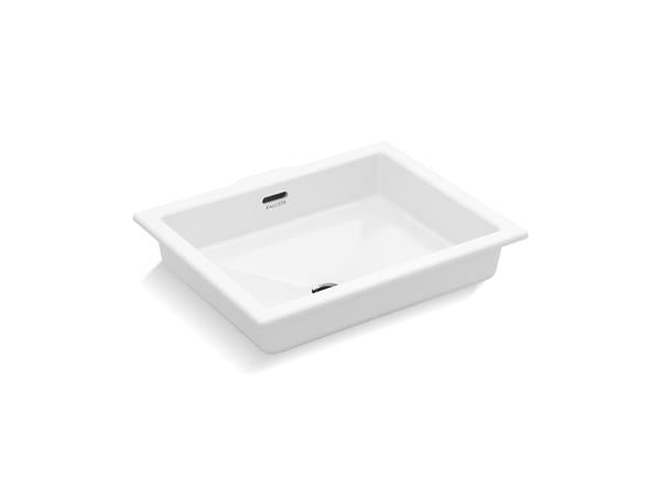 Kallista - Perfect Under-Mount Sink W/ Overflow, Centric Rectangle Glazed