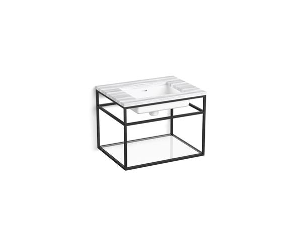 Kallista - Grid Console Table, Wall Hung