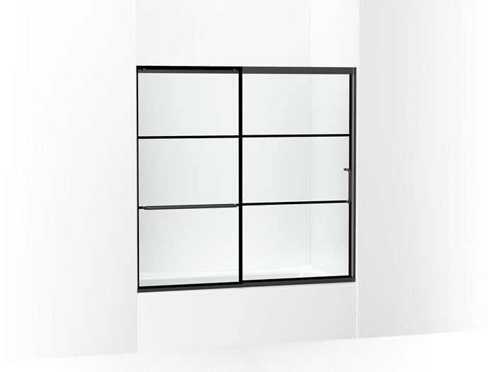 Kohler - Elate 5/16 Bath Door 56 3/4 X 59 5/8 - Matte Black