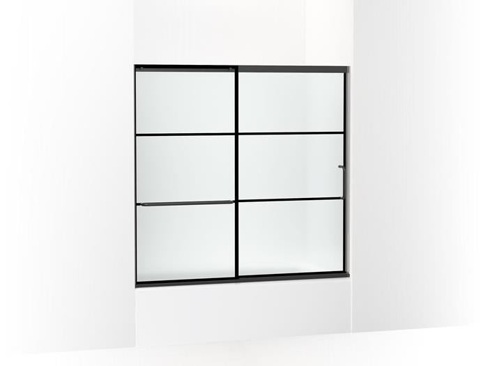 Kohler - Elate 1/4 Bath Door 56 3/4 X 59 5/8 - Matte Black