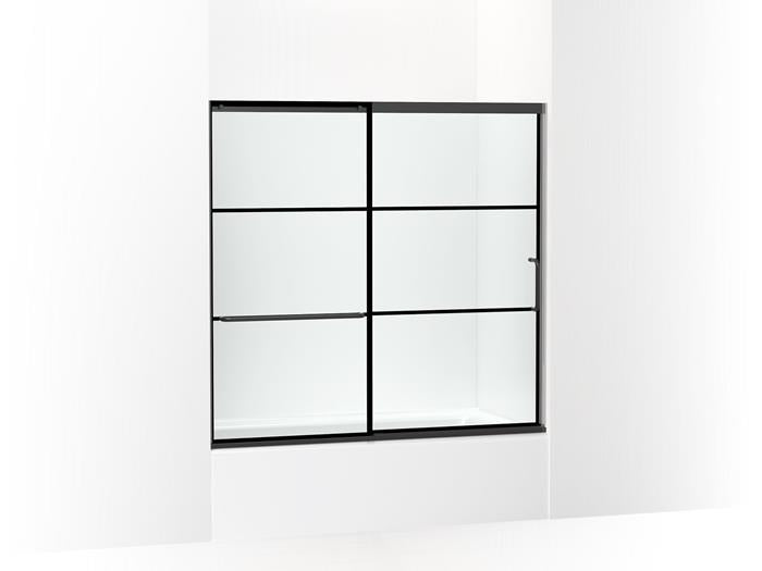 Kohler - Elate 1/4 Bath Door 56 3/4 X 59 5/8 - Matte Black
