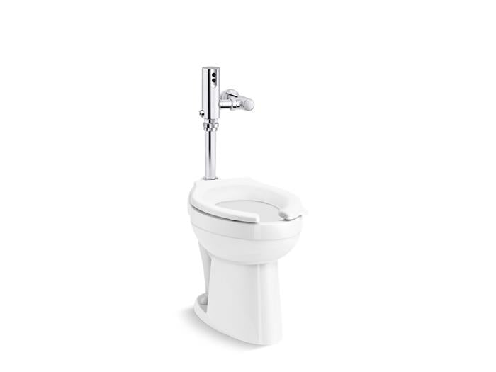 Kohler - Highcliff Ultra Antimicrobial Toilet With Mach Tripoint Touchless 1.28 Gpf Hes-Powered Flushometer