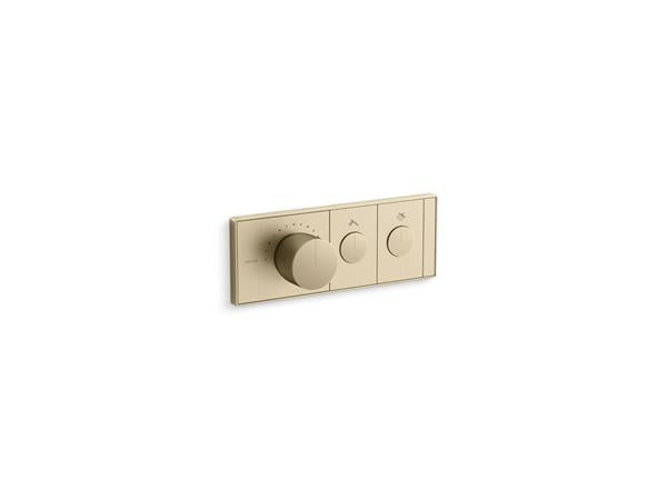 Kallista - 2-Outlet Trim Push Button Mechanical Thermostatic Control