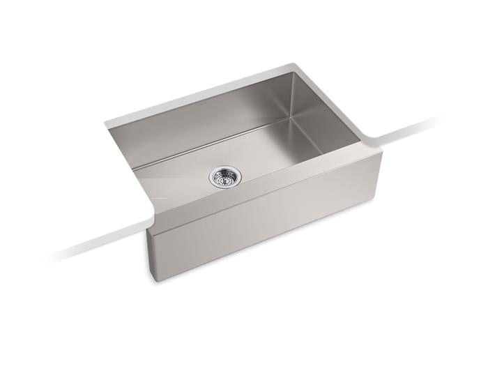 Kohler - Strive 32.5 Inch Apron Front Undermount Single-Bowl Bar Sink With Rack - Ada