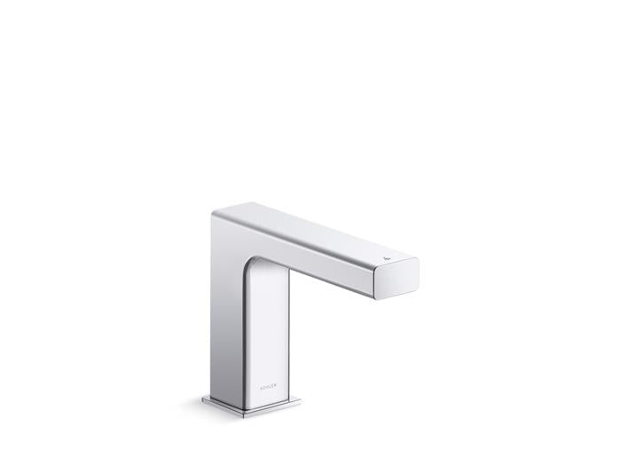 Kohler - Strayt Touchless Single-Hole Lavatory Faucet With Kinesis Sensor Technology, Dc-Powered, Less Drain, 0.5 Gpm