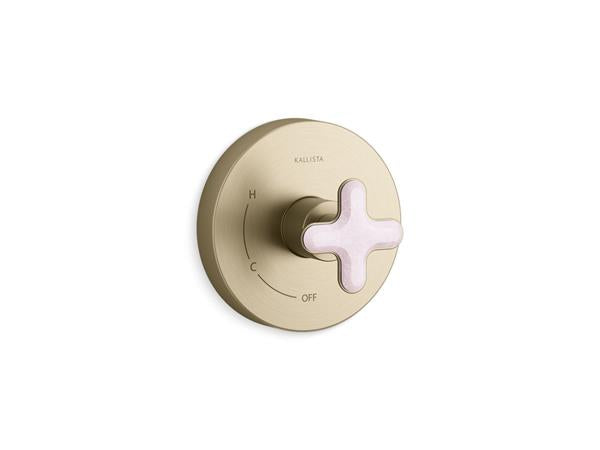 Kallista - 002 Pressure Balance Trim Rose Quartz