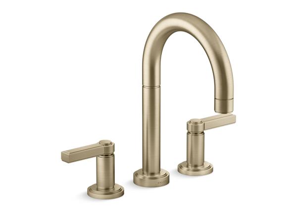 Kallista - Vir Stil Minimal Deck-Mount Bath Faucet, Lever Handles