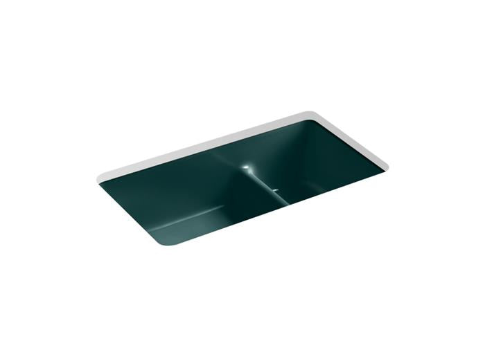 Kohler - Iron/Tones Smart Divide 33 Inch Top/Undermount Double-Bowl Kitchen Sink
