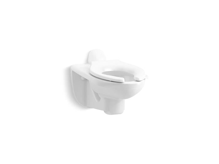Kohler - Kingston Wall-Mount Toilet Bowl With Rear Spud, 1.28 Or