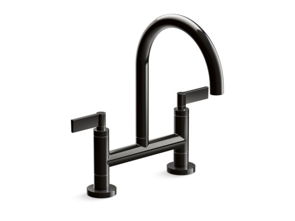 Kallista - One Kitchen Deck-Mount Bridge Faucet, Lever Handles