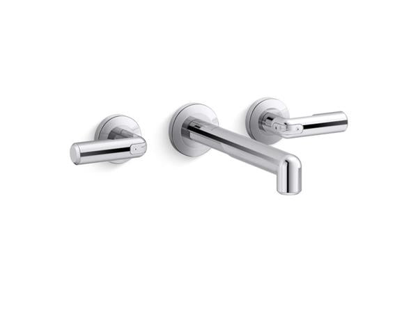 Kallista - Vice Wall Mount Widespread Sink Faucet - Polished Chrome