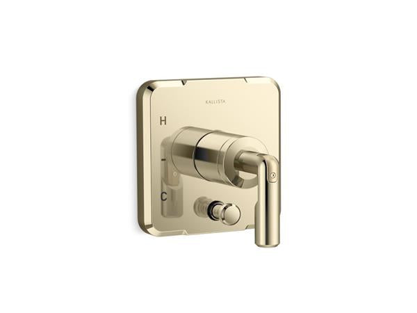 Kallista - Vice Pressure Balance Trim with Diverter, Lever handle - French Gold