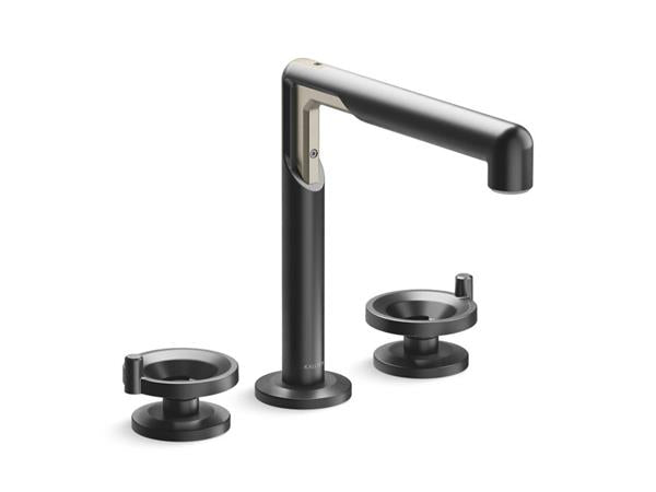 Kallista - Vice Deck Mount Bath Faucet, Wheel Handle