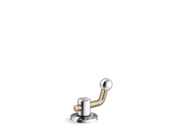 Kallista - Vice Deck-mount Diverter, Crank Handle - Brushed Broze/Polished Chrome
