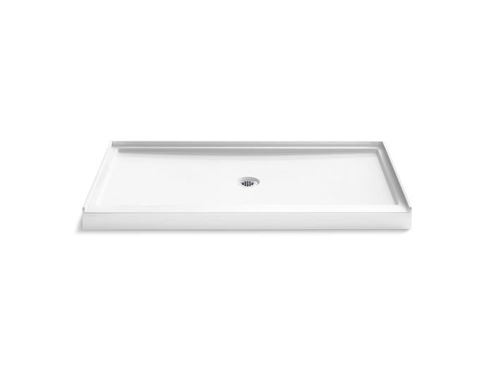 Kohler - Stoneridge 66X36 Inch Shower Base, Center Drain - Honed White