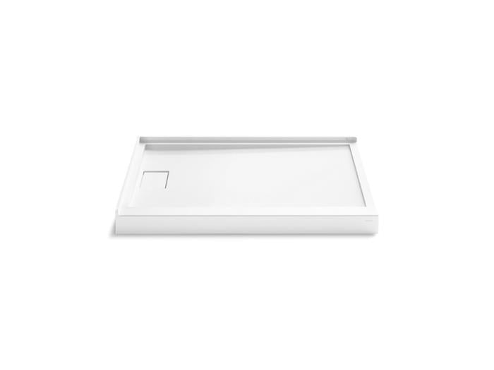 Kohler - Stoneridge 48X36 Inch Shower Base, Lh Trench Drain - Dt - Honed White