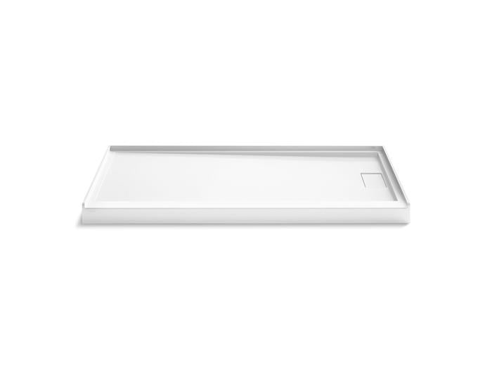 Kohler - Stoneridge 72X34 Inch Alcove Shower Base, Rh Trench Drain - Honed White