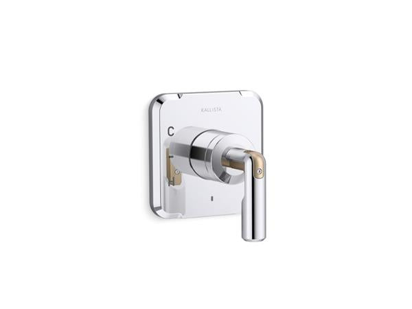 Kallista - Vice Pressure Balance Trim - Brushed Broze/Polished Chrome