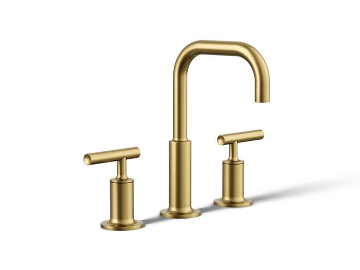 Kohler - Purist Widespread Bathroom Sink Faucet With Lever Handles, 1.2 Gpm