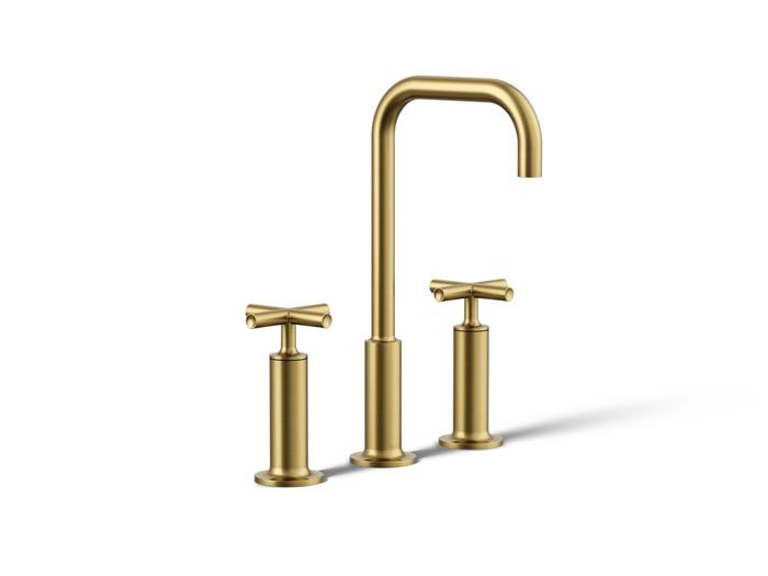 Kohler - Purist Widespread Bathroom Sink Faucet With Cross Handles, 1.2 Gpm