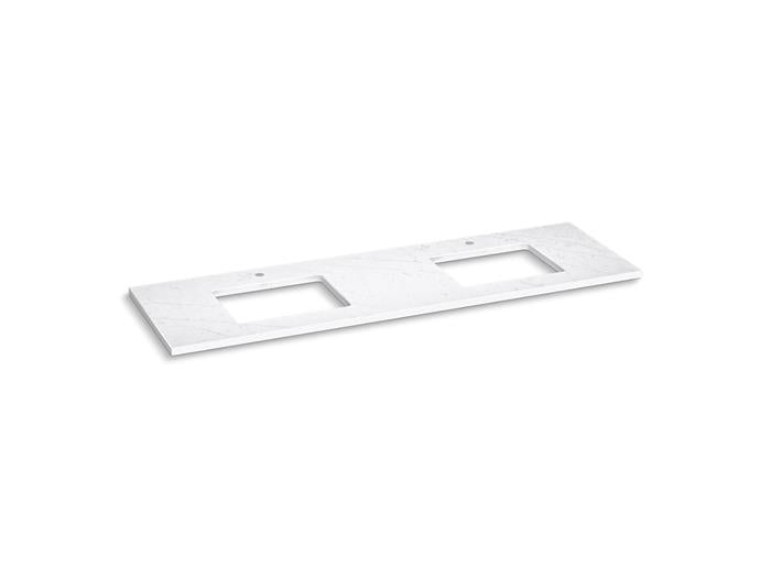 Kohler - Silestone 73 Inch Quartz Vanity Top With Two Rectangular Cutouts