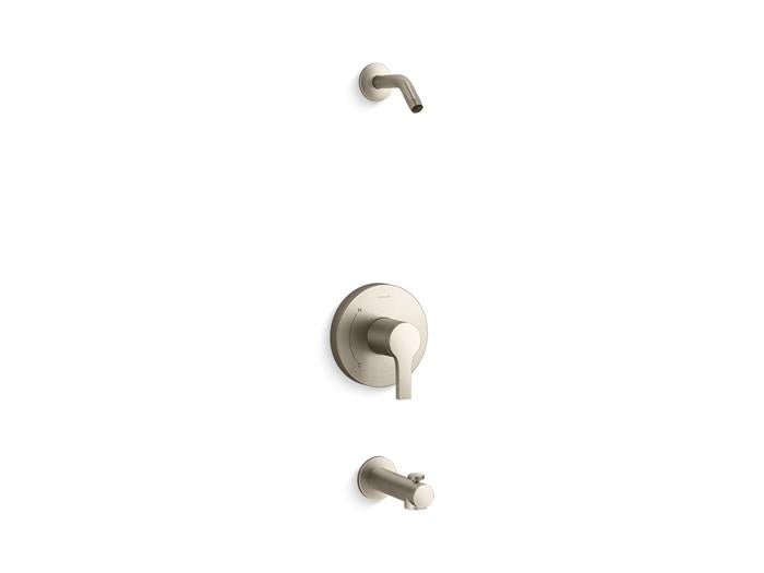 Kohler - Elate Ngrt Bath And Shower Trim Kit, Less Showerhead