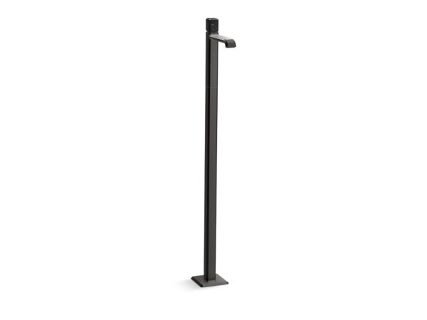 Kallista - Bezel Floormount Sink Faucet, Nero Marquina Stone