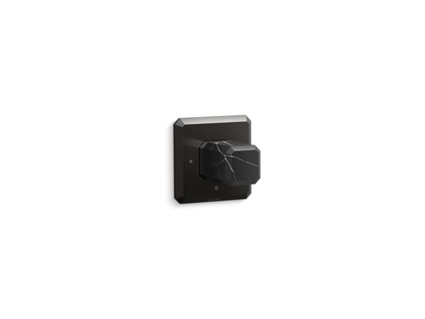 Kallista - Bezel Volume Control Trim, Nero Marquina Stone